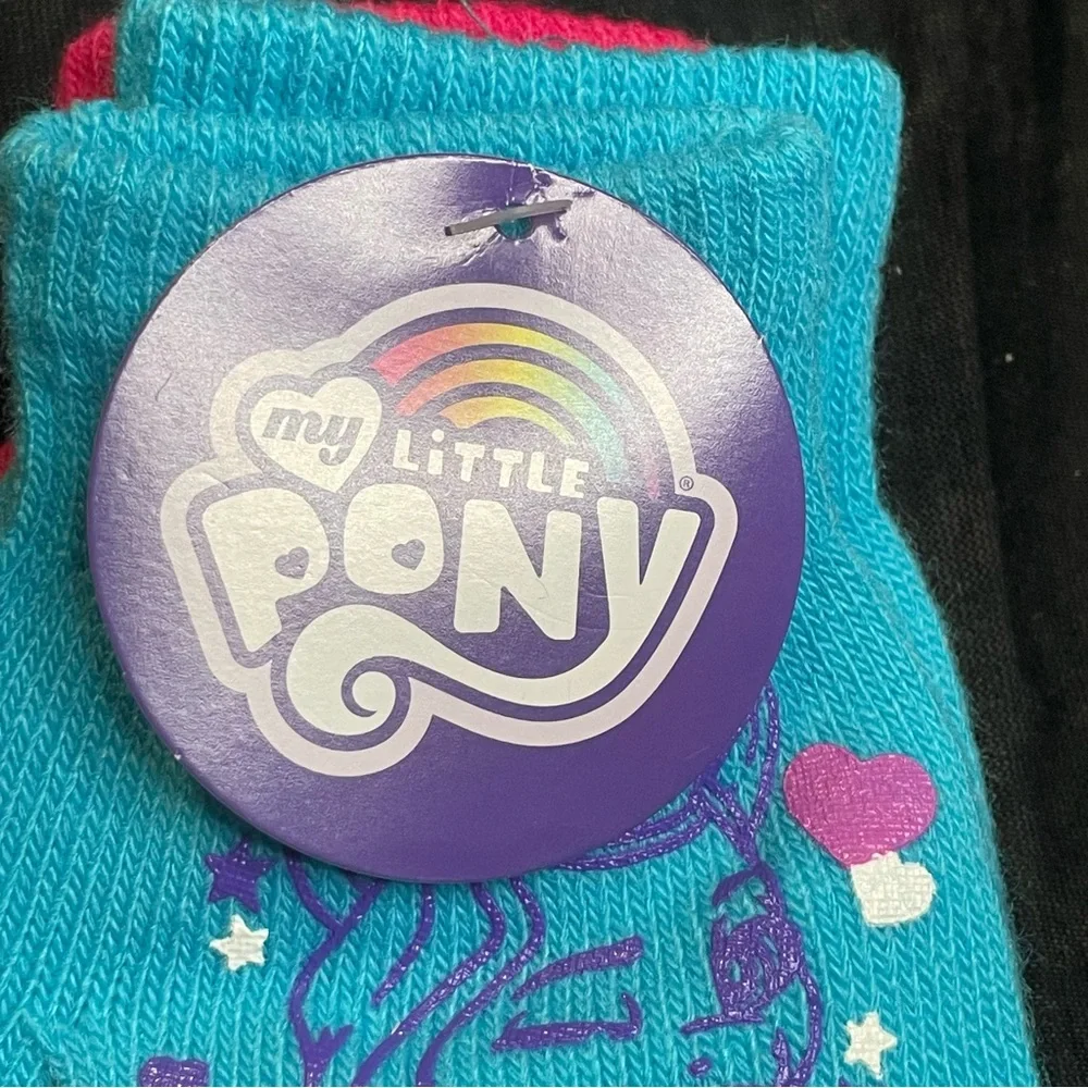 My Little Pony Kids’ Gloves Set 2 Pair Hasboro Pink Turquoise Blue Winter Girls